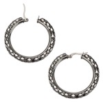 Stainless Steel Sparkle Hoop - 30mm